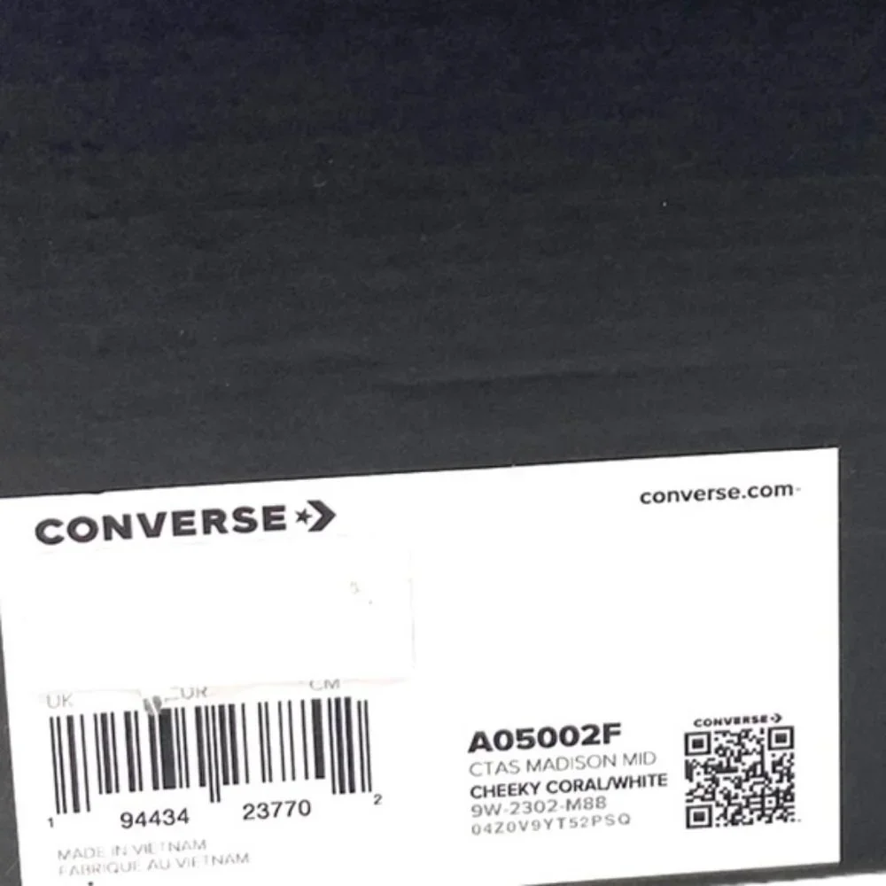 Converse Chuck Taylor All Star Madison Mid Sneakers Women's Coral Canvas A05002F - Picture 8 of 9